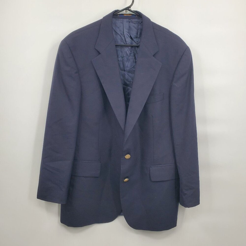 Ralph Lauren Chaps Long Sleeve 2 Button Blazer Jacket Men Size 42 Regular Vintag